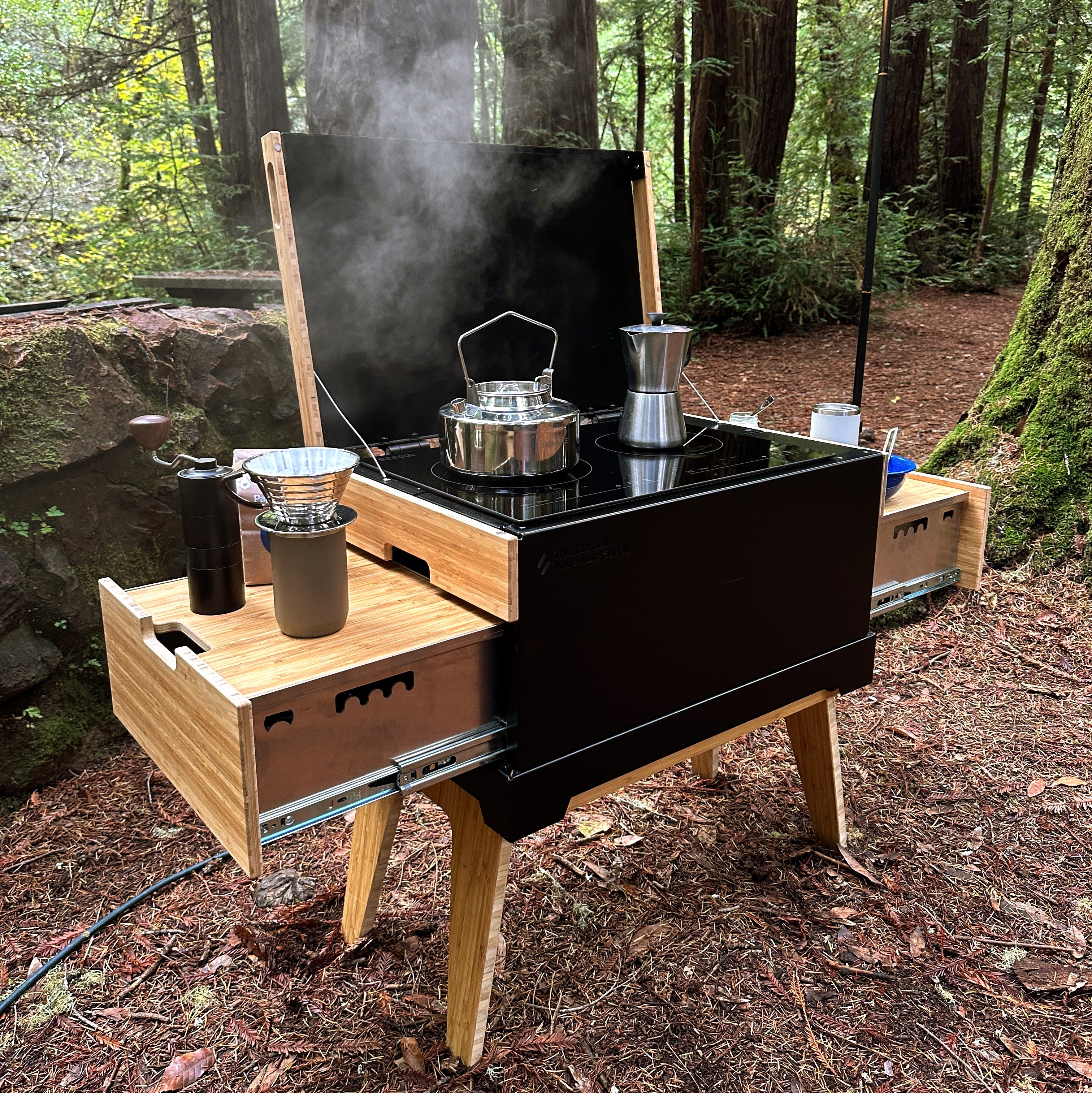 Field Table – Compact Folding Bamboo Camp Table - Image 3