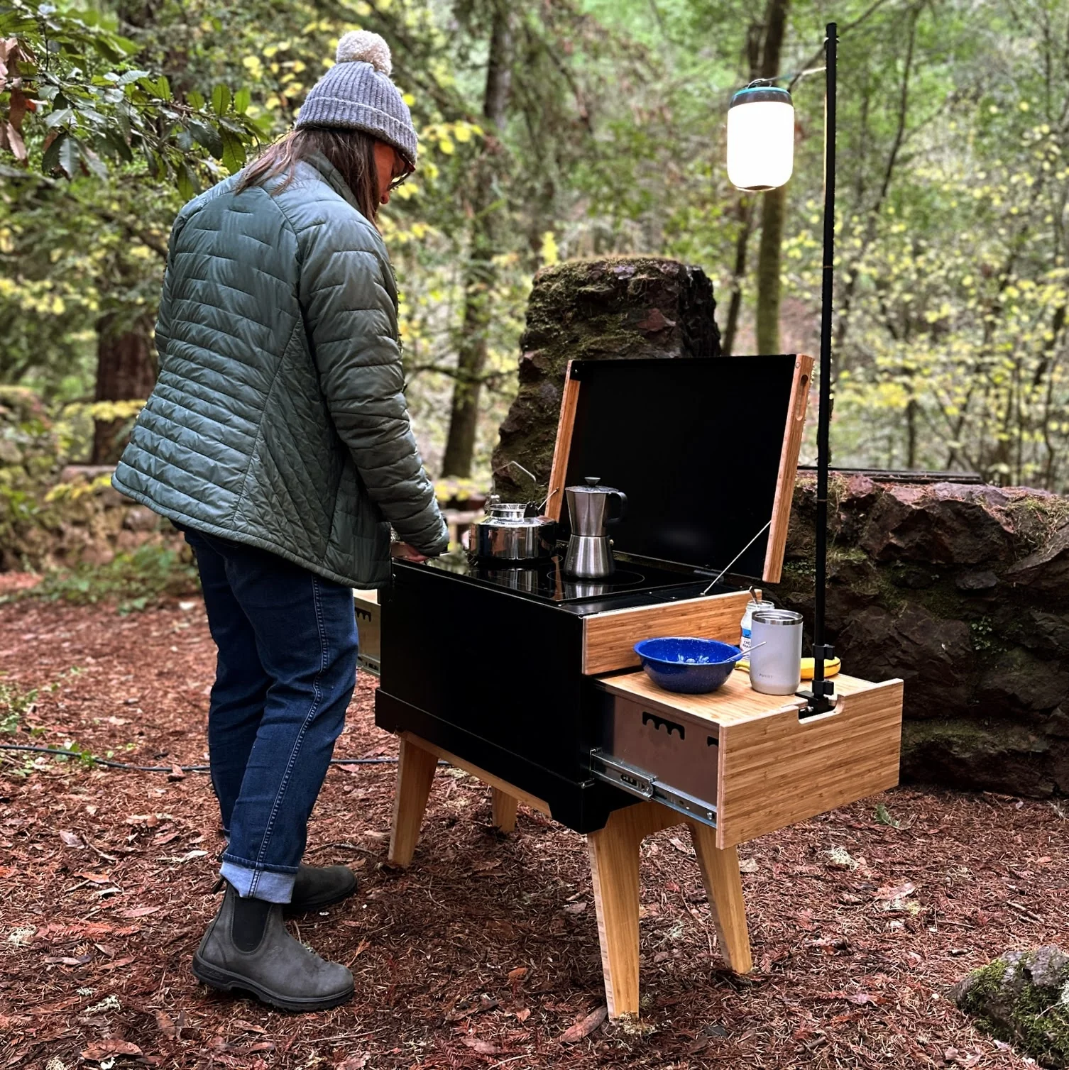 Field Table – Compact Folding Bamboo Camp Table - Image 4