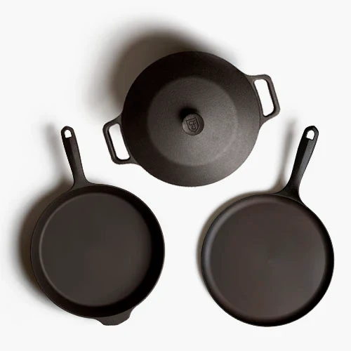Four-Piece Cast Iron Cookware Set - Image 3