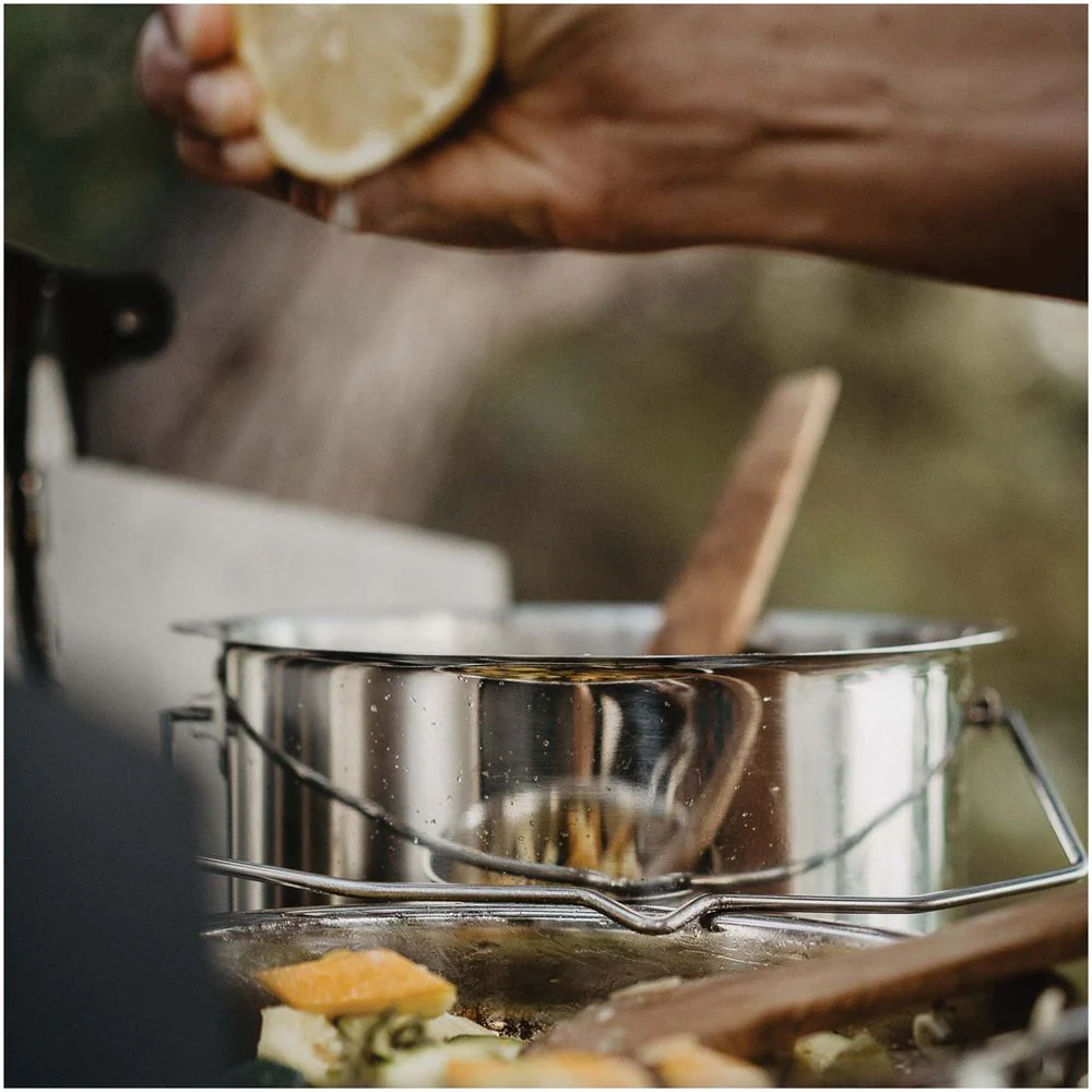 Campfire Cookset Stainless Steel - Large - Image 10