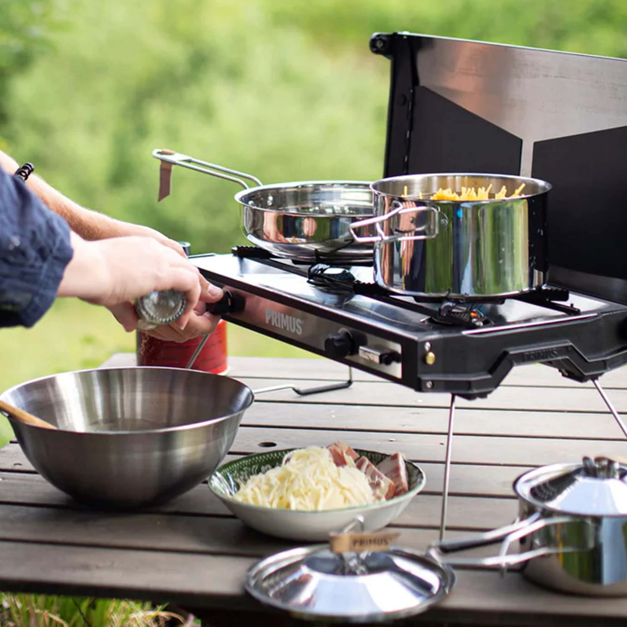Campfire Cookset Stainless Steel - Large - Image 9